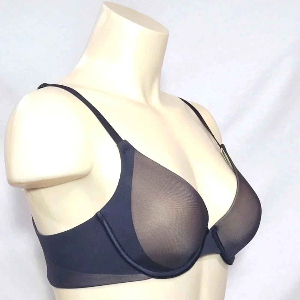 36C Maidenform 7321 Sensual Shapes Demi UW Bra Black NWT - Picture 4 of 5